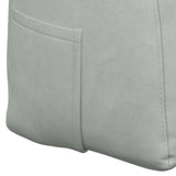 Back Pillow Light Grey 180 x 24 x 50 cm Velvet 42014574