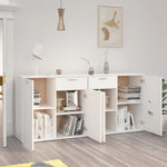 ZNTS Sideboard White 160x36x75 cm Engineered Wood 3074927