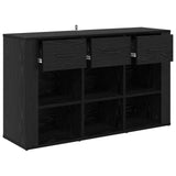 Sideboard Black Oak 100 x 30 x 59.5 cm Engineered Wood 881149