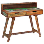 ZNTS Desk Solid Reclaimed Wood 243270