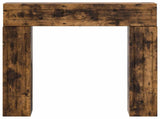 Fireplace Surround Smoked Oak 102 x 18 x 100.5 cm 8006611