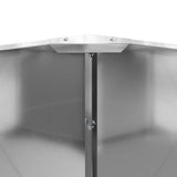 Planter Silver 60 x 60 x 35 cm Galvanised Steel 883743