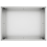 Garden Planter 2 pcs Silver 40 x 30 x 50 cm Galvanised Steel 8005495