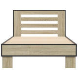 Bed Frame with Headboard Sonoma Oak 80 x 200 cm Engineered Wood 8009101