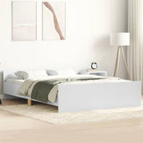Bed Frame without Mattress White 150x200 cm King Size 3203754