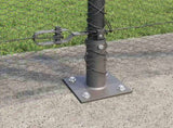 Welded Wire Fence with Concrete Base 50 x 1.2 m 3353697