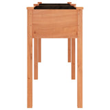 Planter with Liner Brown 161x45x76 cm Solid Wood Fir 364237