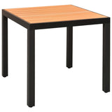 5 Piece Garden Dining Set Aluminium Black 3070628