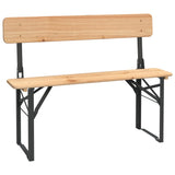 3 Piece Folding Beer Table Set Solid Wood Fir 363112