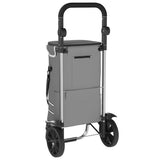Shopping Trolley Grey 36.5 x 46.5 x 100.5 cm Oxford fabric 42002335