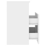 ZNTS Bed Cabinet White 50x32x60 cm 803272