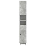 Bathroom Cabinet with Open Shelf EDE Concrete Grey 895938