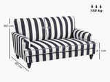 Modern Cuddle Chair, Velvet Single Sofa Armchair with Stripe, Turned Legs and Wide Seat, Upholstered T3398P340994