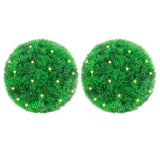 Artificial Boxwood Balls with LED Lights 2 pcs Green 22 cm 3335905