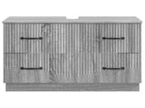 Bathroom Sink Cabinet HOORN Grey Sonoma 82 x 41x 56 cm 897241