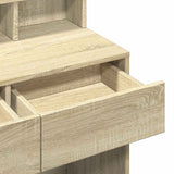 Dressing Table with LED Sonoma Oak 80x41x134.5 cm 848187