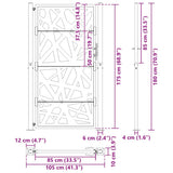 Garden Gate 100x175 cm Weathering Steel Light Design 4100957