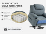 Power Lift Recliner Chair with Pocket Spring, Electric Lift Chair with Wide Backrest, Grey T3398P530765