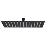 Rain Shower Head Stainless Steel 40x40 cm Square Black 147698