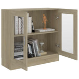 Vitrine Cabinet Sonoma Oak 82.5x30.5x80 cm Engineered Wood 802744