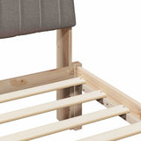 Bed Frame with Headboard Brown 100 x 200 cm Solid Pine Wood 878912