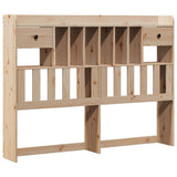 Bookcase Bed without Mattress 160x200 cm Solid Wood Pine 3323965