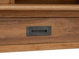 Writing Desk Natural 89.5 x 49.5 x 100 cm Solid Teak Wood 42024254