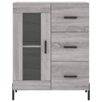 Highboard Grey Sonoma 69.5x34x180 cm Engineered Wood 3189523