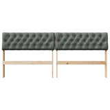 Upholstered Headboard Dark Grey 180 cm Solid Pine Wood 879160