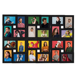 ZNTS Collage Photo Frame for 24x Picture Black MDF 332790