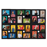 ZNTS Collage Photo Frame for 24x Picture Black MDF 332790