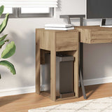 ZNTS Computer Tower Stand with Drawer Artisan Oak 30x44x74 cm 858739