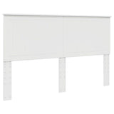 Headboard with Headboard Gloss White 160 cm Engineered wood 887741