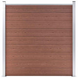 Garden Fence WPC 180x186 cm Brown 49066