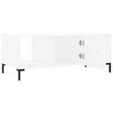 Coffee Table White 102x50x40 cm Engineered Wood 829300