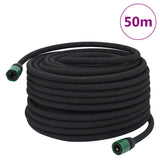 ZNTS Garden Soaker Hose Black 0.6" 50 m Rubber 155872