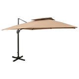 Cantilever Garden Parasol Taupe 312374