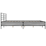 Bed Frame without Mattress Grey Sonoma 200x200 cm 3280065