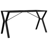 ZNTS Dining Table Legs Y-Frame 140x60x73 cm Steel 357935