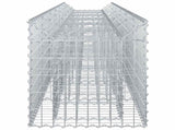 Gabion Raised Bed 2 pcs Silver 3422216