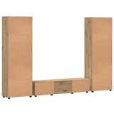 TV Cabinet Set FLORIN 3 pcs Artisan Oak Engineered Wood 3398013