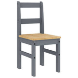 4 Piece Dining Set "PANAMA" Grey Solid Wood Pine 3345177