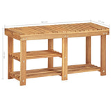 Shoe Rack 90x32x46 cm Solid Acacia Wood 45932