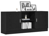Sideboard Black Oak 120 x 30.5 x 70 cm Engineered Wood 862521