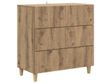 Drawer Cabinet Artisan Oak 66 x 34.5 x 90 cm Engineered Wood 894614