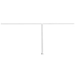 Awning Post Set White 600x245 cm Iron 315092