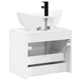 Bathroom Furniture Set High Gloss White Engineered Wood 3404314