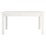 Coffee Table White 80x50x40 cm Solid Wood Pine 814280