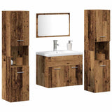 Storage Set Wall-mounted 4 pcs Engineered Wood 3332567