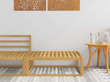 Outdoor Footstool Solid Acacia Wood White 79 x 79 x 37 cm 901530